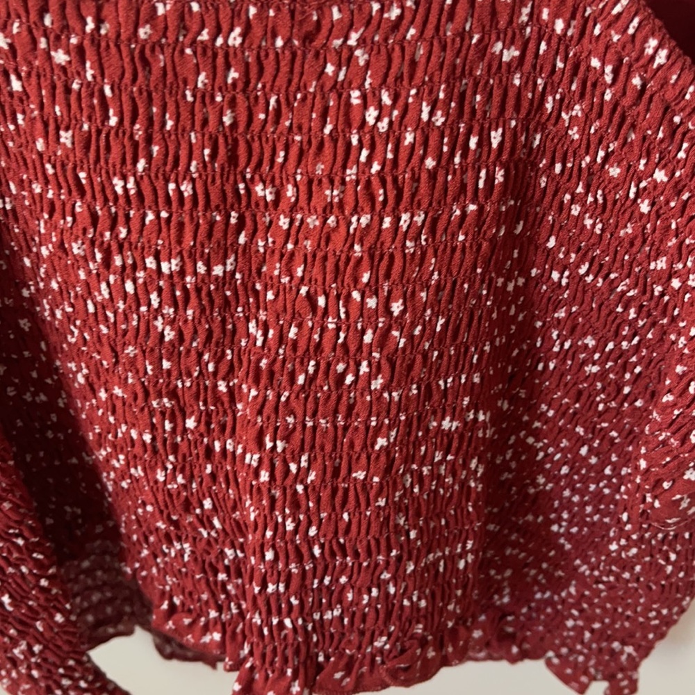 NWT FLORAL RUCHED TANK TOP - Picture 5 of 5